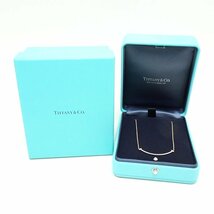 TIFFANY&Co. ティファニー Tスマイル ネックレス ダイヤモンド スモール K18YG イエローゴールド/291753【中古】_画像8