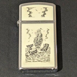 #15965 ZIPPO Zippo ジッポー スリム BRADFORD PA Ⅵ 現状品