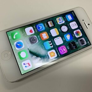 JN281 au iPhone5 ホワイト 32GB 判定○の画像1