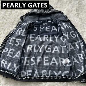 【未使用級】PEARLY GATES　パーリーゲイツ ブルゾン　千鳥格子　裏地総ロゴ