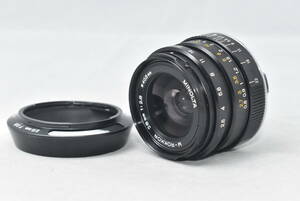 希少品 Minolta ミノルタ M ROKKOR 28mm F2.8 ロッコール ライカM マウント フード付き