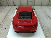 He1722-102♪【80】ミニチャンプス 1/18 ポルシェ 911 ターボ S 2013 レッド_画像5