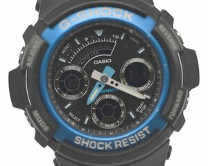 [中古品] 稼働品【CASIO】 カシオ G-SHOCK AW-591-2AJF　デジアナ ブルー ブラック文字盤 動作OK 中古品