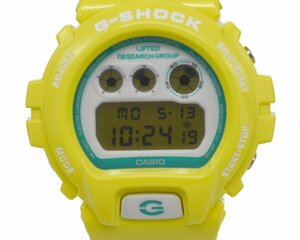 レア [未使用品] 稼働品【CASIO】カシオ G-SHOCK×LIFTED RESEARCH GROUP DW-6900LR-9AJR イエロー メンズ 動作OK 未使用品 箱 保証書付