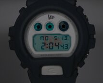 [未使用品] 稼働品【CASIO】カシオ G-SHOCK× NEW ERA ニューエラ DW-6900 ネイビー メンズ 動作OK 未使用品 箱 保証書付_画像3