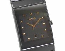 [中古品] 稼働品【RADO】ラドー DIASTAR ダイヤスター HIGH TECH CERAMICS セラミック 111.0348.3 クォーツ 動作OK 中古品 箱 保証書付_画像2