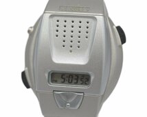 [中古品] 稼働品【SEIKO】 音声デジタルウォッチ Talking Voice Watch SBJS001 41mm A860-4001 メンズ シルバー クォーツ 中古品_画像3