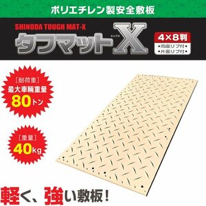 【在庫特価】篠田ゴム 樹脂製敷板 タフマットX ４×８ ベージュ