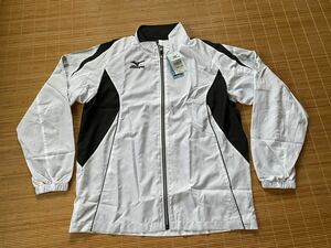 タグ付き未使用新品☆MIZUNO　ウィンドブレーカー　ジャンパー☆O / ホワイト×ブラック / トレーニングウェア