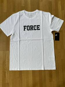 未使用新品 XL☆NIKE AIR FORCEⅠ☆ロゴTシャツ / ホワイト / タグ付き