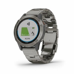 GARMIN fenix 6 Sapphire Ti Gray Titanium band 010-02158-83 Garmin 