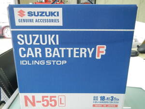 本州送料無料　ジムニー　JB64　スズキ純正 バッテリー N-55L 99000-79BG0-55L　アイドリングストップ車用バッテリー 