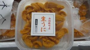 〔高級品〕北海道加工の塩水バフンウニ160ｇ（80ｇ×2）〔Ｂ〕北港直販☆うに・雲丹〔着日指定に対応できない場合有〕〔代引き不可〕