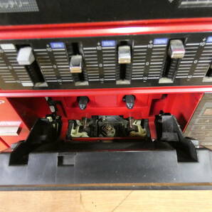 SHARP シャープ FEEL RS-5 カセットレコーダー スピーカー 分離型 赤 レッド オーディオ 音響機器 当時物 ※通電OK ジャンク ＠120(4)の画像7