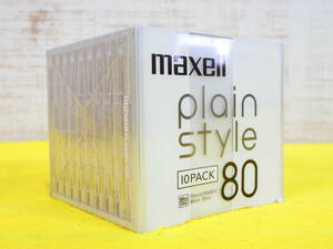 Неоплачиваемое! Maxell Maxell MD 80 минут серии простого стиля Milky White 10 листов plmd80.10p @shipping 520 иен (5)