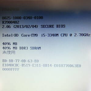 S) FUJITSU P772/G ノートパソコン Core i5-3340M 2.70GHz/4GB/320GB/Windows 10 ※本体のみ @80 (4)の画像3