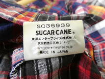 ☆ SUGAR CANE チェック柄ボタンダウンシャツ 半袖 L シュガーケーン ＠送料520円_画像5