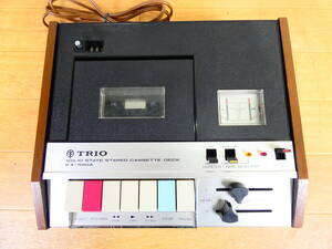 S) TRIO Trio KX-7010A cassette deck sound equipment audio * Junk / electrification OK! @80 (5)