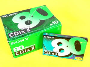  unopened! SONY Sony CDix II 80 1 1 pcs high position Hi Posi cassette tape @ postage 520 jpy (5)