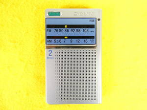 SONY ソニー ICF-T46 ワイドFM対応 FM/AMポケットラジオ 音響機器 オーディオ @送料180円 (5)