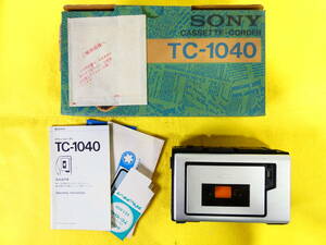 S) SONY ソニー CASSTTE-CORDER カセットレコーダー TC-1040 音響機器 オーディオ ※ジャンク @60 (5)