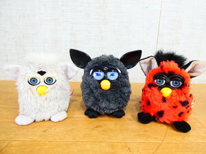 * Junk at that time thing Tommy electron pet Furby 3 body set together black / white / red ×bchi( operation defect ) electrification only moving .@80