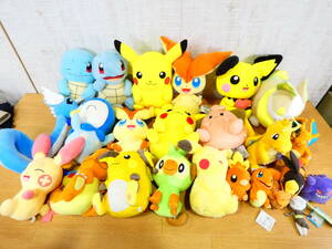 ^ Pokemon soft toy together 24 point Pikachu zenigame creel ti knee Haku ryuu amusement prize gift * junk @160