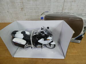 * unused NewRay/ new Ray die-cast model minicar motorcycle BMW R1200RT-P Police bike 1/12 scale police specification model @60(5)