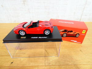 *burago/ BBurago die-cast minicar FERRARI 488 SPIDER/ Ferrari 488 Spider red 1/43 scale @ postage 520 jpy (5)