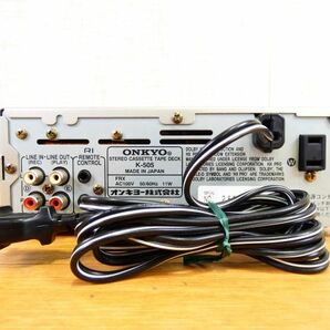 S) ONKYO オンキョー K-505 カセットデッキ 音響機器 オーディオ @80 (4)の画像4