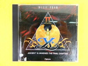  game music CD [ MUSIC FROM Ys Ⅱ( music * flow m* e-s Ⅱ)] K32X 7704 @ postage 180 jpy 