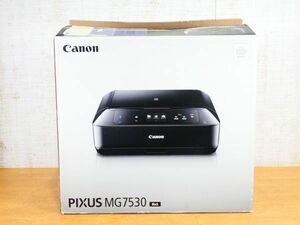  unused!Canon ink-jet printer multifunction machine PIXUS MG7530 BK black * with translation @140(5)