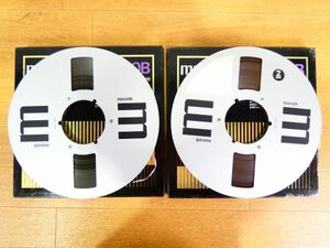 S) maxell マクセル 10号 メタルリール オープンリールテープ 2本 まとめ ※未確認 ジャンク＠80(5-10)