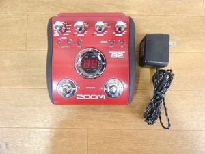 [(K-4) Junk!ZOOM мульти- эффектор B2 BASS EFFECTS PEDAL * zoom / основа для / адаптор имеется @60(5)]