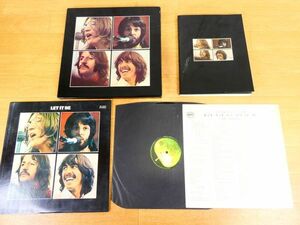 S) THE BEATLES Beatles [ LET IT BE ] LP record * booklet attaching AP-9009 @80 (5)