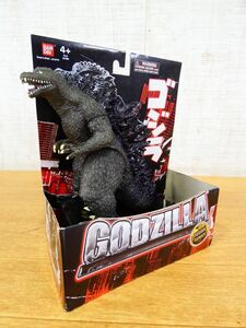 (G5-1)◎未使用 バンダイアジア GODZILLA/ゴジラ ソフビフィギュア ミレニアムゴジラ ブラッククリアver. 全長約20cm 箱付き ＠80