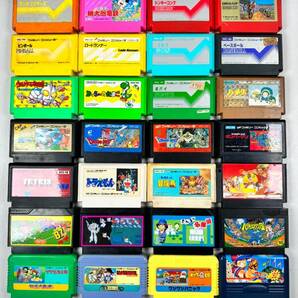 ♪【中古】Nintendo ファミリーコンピュータ ソフト 28本 まとめ ダブりなし 任天堂 ファミコン カセット 動作未確認 ジャンク ＠60(4)の画像1