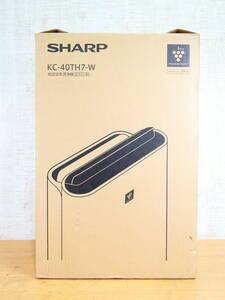 S) 未使用保管品！ SHARP シャープ 加湿空気清浄機 プラズマクラスター7000 KC-40TH7-W ※訳あり＠140(5)