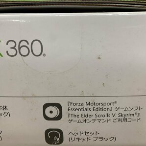 【T3-0109】未使用 XBOX360 250GB バリューパック フォルツァ4 Forza MOTORSPORT4 SKYRIM スカイリムセット 外箱付 東京引取可【千円市場】の画像6