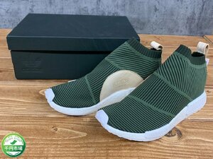 【YL-0158】新品 未使用 adidas NMD CS1 PK/エヌエムディー シティソック プライムニット/カーキ系/28.5cm 東京引取可【千円市場】