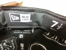 【YL-0082】即決 新品 NEW ERA eBASEBALL プロスピAリーグ 2021 ALLOVER 5950 黒/黒 7 1/2 ニューエラ 12球団 定価9700円【千円市場】_画像6