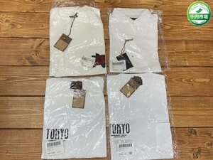 【YL-0254】未使用 MR.OLIVE Tシャツ リネン 長袖 シャツ 4点セット L/XL 白系 ホワイト系 東京引取可【千円市場】