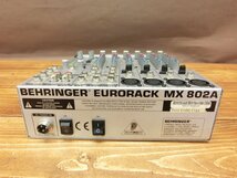 【HV-0384】BEHRINGER EURORACK MX 802A ベリンガー アナログミキサー 通電確認済み 現状品 音楽機材 東京引取可【千円市場】_画像3