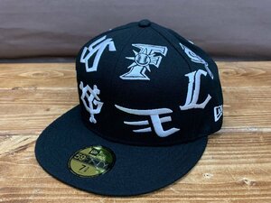 【YL-0271】即決 新品 NEW ERA eBASEBALL プロスピAリーグ 2021 ALLOVER 5950 黒/白 7 3/8 ニューエラ 12球団 定価9700円【千円市場】