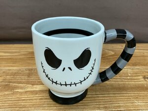 [W5-0149] The Nightmare Before Christmas mug Disney store big large cup approximately calibre 11x13cm Tokyo pickup possible [ thousand jpy market ]