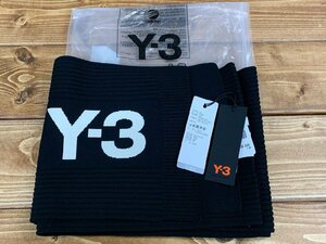 【YL-0240】未使用 Y-3 ヨウジ YOHJI adidas 3本ライン マフラー Yohji Yamamoto ワイスリー 東京引取可【千円市場】