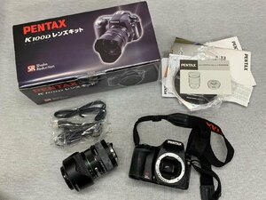 【O-6535】ペンタックス PENTAX K100D ボディPENTAX-DA 18-55mm 3.5-5.6 レンズ セット まとめ 東京引取可【千円市場】