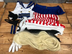 [W5-0396] Kantai collection .. this comb ..... island manner . sickle kama . wig attaching set costume play clothes present condition goods including in a package possible [ thousand jpy market ]