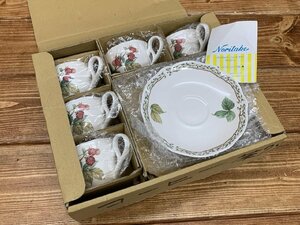 【N-6252】未使用 Noritake ノリタケ ROYAL ORCHARD ロイヤルオチャード ティー コーヒーカップ ソーサー 5客 東京引取可【千円市場】