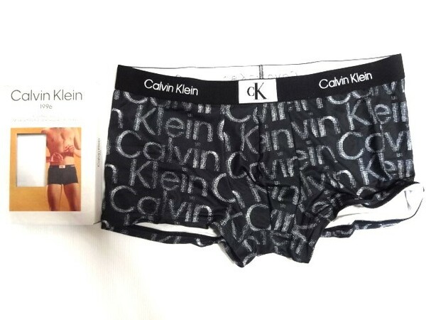 新品　未使用　Calvin Klein　総ロゴ　ボクサーパンツ L　カルバンクライン　９１～９７ｃｍ　ブラック